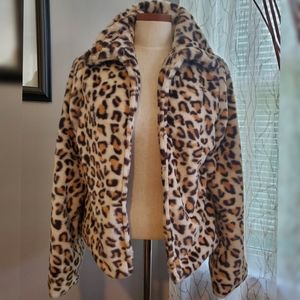 SHEIN Animal Print Coat/Cardigan